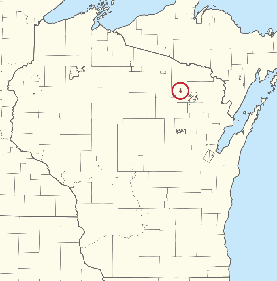 Location of Forest County Potawatomi Community
