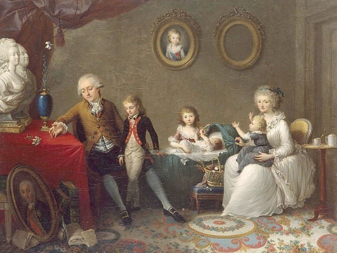 Count Bourcet family in 1791