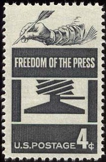 Freedom of the press stamp