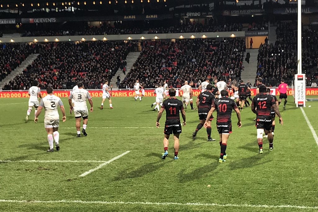 Top 14 Rugby Match Lyon vs Toulouse