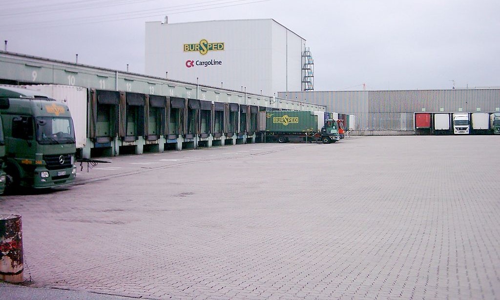 Trucks in Freight Forwarder Center